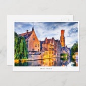 Brugge, België Feestdagenkaart (Voorkant / Achterkant)