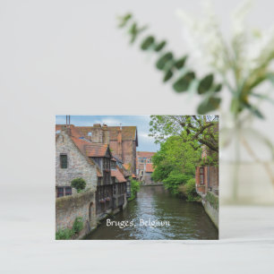 Brugge, België (gelabeld) Feestdagenkaart