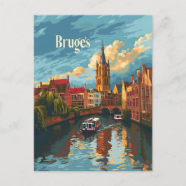 Brugge België  kunst Briefkaart