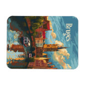 Brugge België  kunst Magneet (Horizontaal)