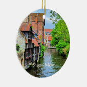 Brugge, België landschapsfoto Keramisch Ornament (Rechts)