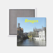 Brugge België magneet (Voorkant / Achterkant)
