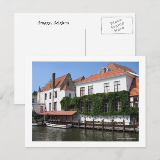 Brugge, België Postcard Briefkaart (Voorkant / Achterkant)