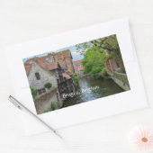 Brugge, België Rechthoekige Sticker (Envelop)