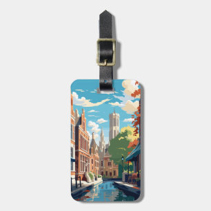 Brugge België Reis Bagage Labels