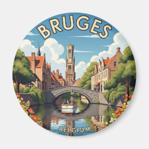 Brugge België Reis Souvenir Antiek Magneet