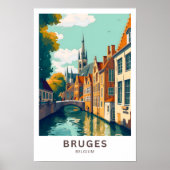 Brugge België Reisprint Poster (Voorkant)