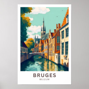 Brugge België Reisprint Poster