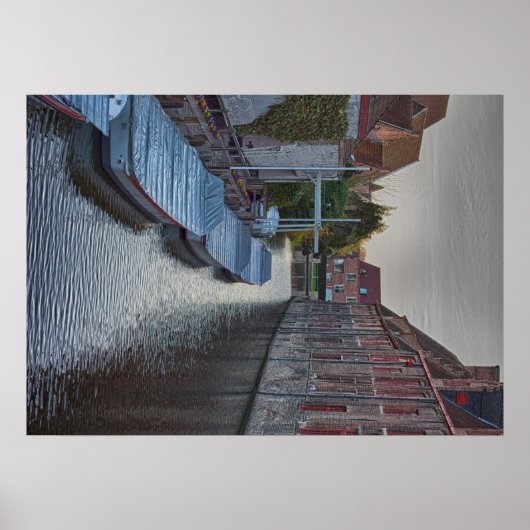 brugge belgië toeristische vakantie poster (Voorkant)