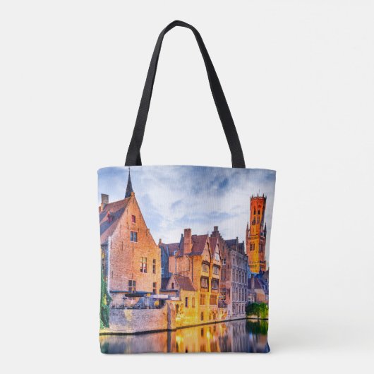 Brugge België Tote Bag (Achterkant)