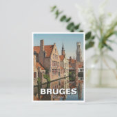 Brugge België Travel Souvenir Vintage Briefkaart (Staand voorkant)