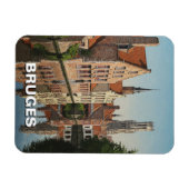 Brugge België Travel Souvenir Vintage Magneet (Horizontaal)