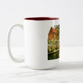 BRUGGE, BELGIË TWEEKLEURIGE KOFFIEMOK (Links)