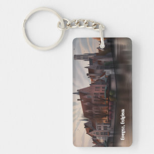 Brugge België vintage reizen sleutelhanger