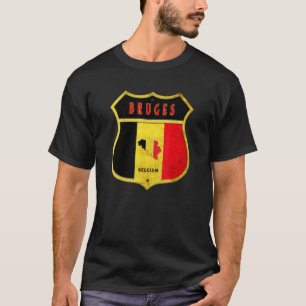 Brugge België Wapenschild Vlaggen Stad Brugge C T-shirt