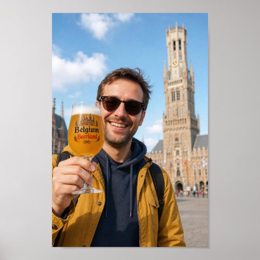 Brugge Bierproeverij Vakantiescène Poster (Voorkant)