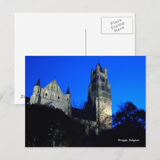 Brugge (Brugge), België Briefkaart (Voorkant / Achterkant)