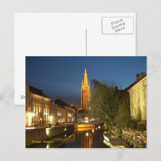 Brugge (Brugge), België Briefkaart (Voorkant / Achterkant)