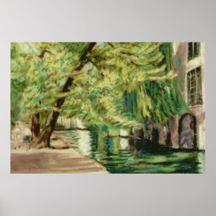 Brugge Canal Poster of Print