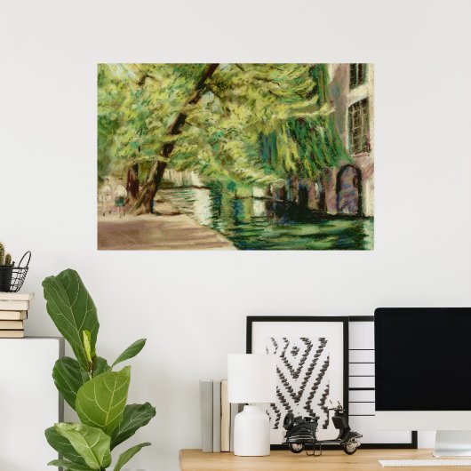 Brugge Canal Poster of Print (Thuiskantoor)