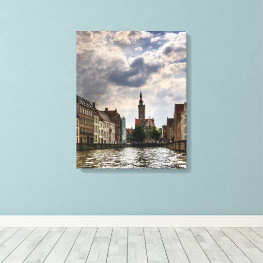 Brugge Canvas Afdruk (Insitu (Houten vloer))