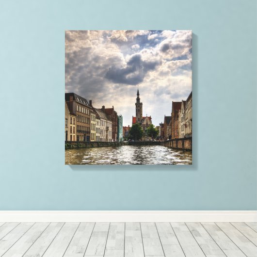 Brugge Canvas Afdruk (Insitu (Houten vloer))