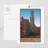 Brugge - De Belfry Briefkaart (Voorkant / Achterkant)