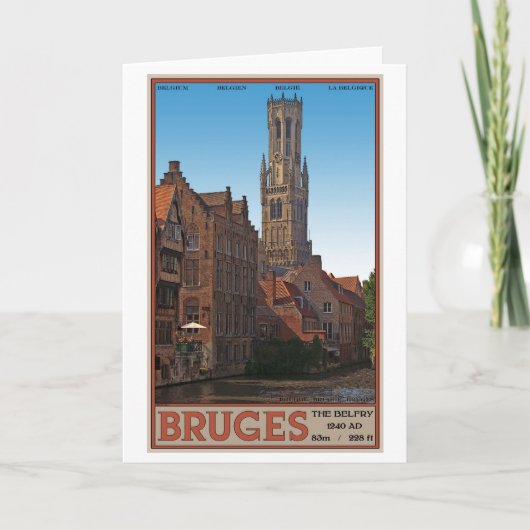 Brugge - De Belfry Kaart (Voorkant)