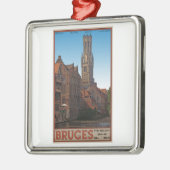 Brugge - De Belfry Metalen Ornament (Links)