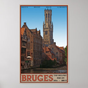 Brugge - De Belfry Poster