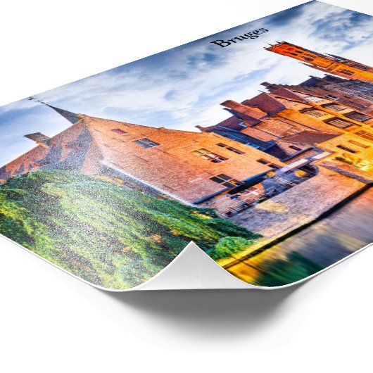 Brugge Foto Afdruk (Hoek)