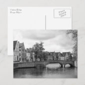 Brugge Medieval Bridge Briefkaart (Voorkant / Achterkant)