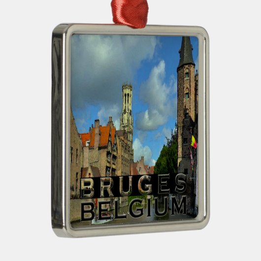 Brugge Metalen Ornament (Rechts)