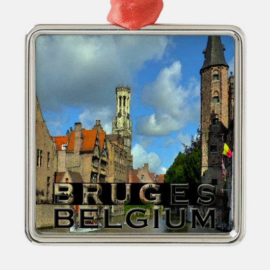 Brugge Metalen Ornament (Voorkant)