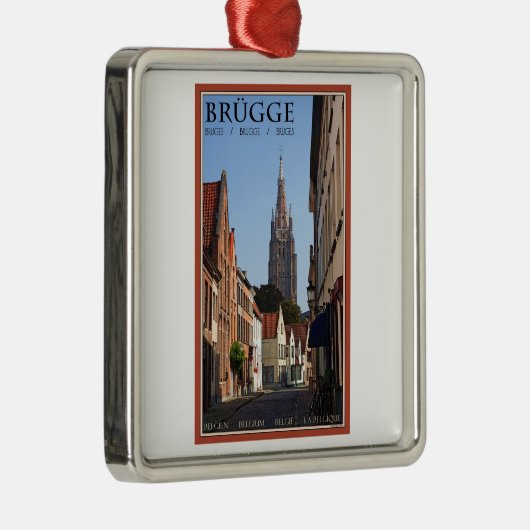 Brugge Metalen Ornament (Rechts)