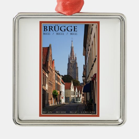 Brugge Metalen Ornament (Voorkant)