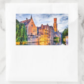 Brugge Rechthoekige Sticker (Tas)