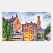 Brugge Rechthoekige Sticker (Voorkant)