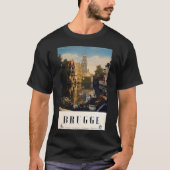 Brugge Retro Poster T-shirt (Voorkant)
