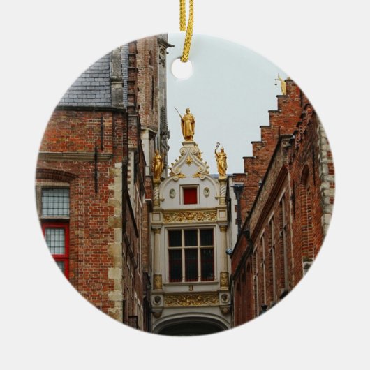 Brugge Schilderachtig Cirkel Ornament (Voorkant)