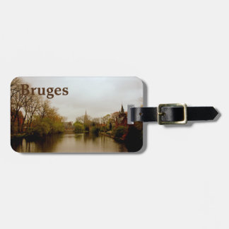 Brugge souvenir bagagelabel