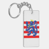 Brugge stad Vlag België symbool Sleutelhanger (Voorkant Links)
