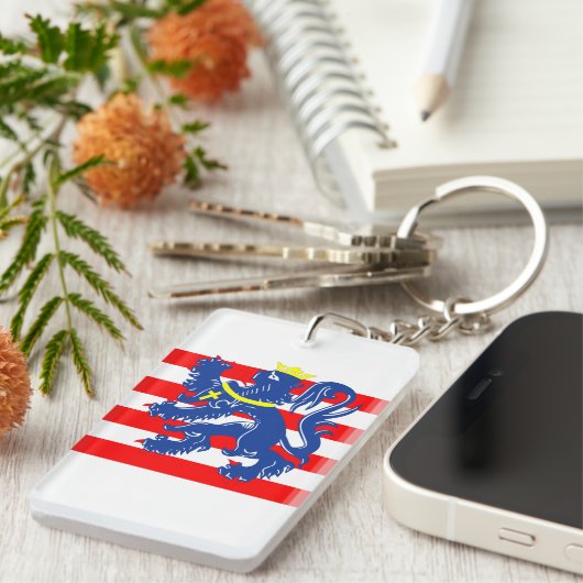 Brugge stad Vlag België symbool Sleutelhanger (Voorkant Rechts)