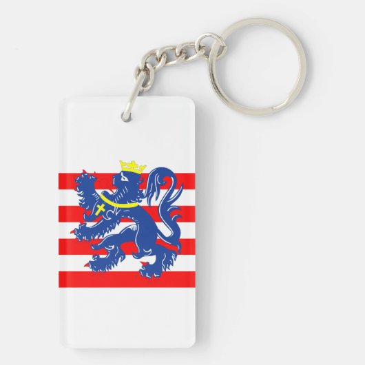 Brugge stad Vlag België symbool Sleutelhanger (achterkant)