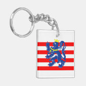 Brugge stad Vlag België symbool Sleutelhanger (Voorkant Links)