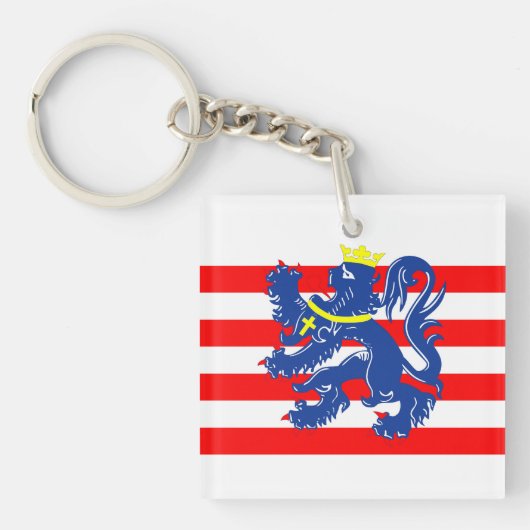 Brugge stad Vlag België symbool Sleutelhanger (Voorkant)