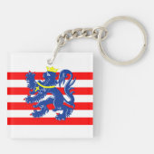 Brugge stad Vlag België symbool Sleutelhanger (Achterkant)