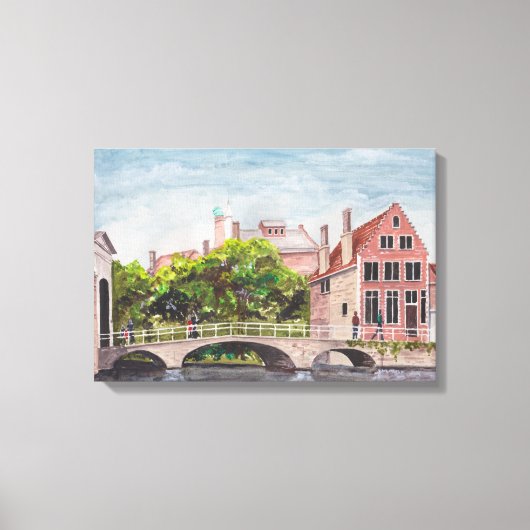 Brugge van Farida Greenfield Canvas Afdruk (Voorkant)