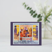 Brugge Vintage Reizen Poster teruggezet Briefkaart (Staand voorkant)