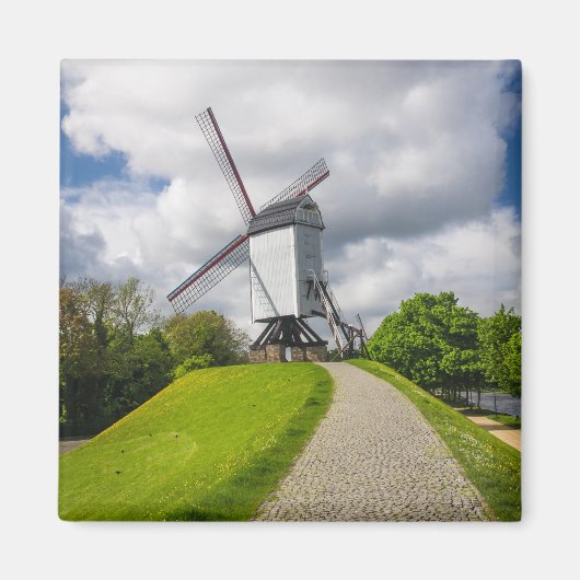 Brugge Windmill Magnet (Voorkant)
